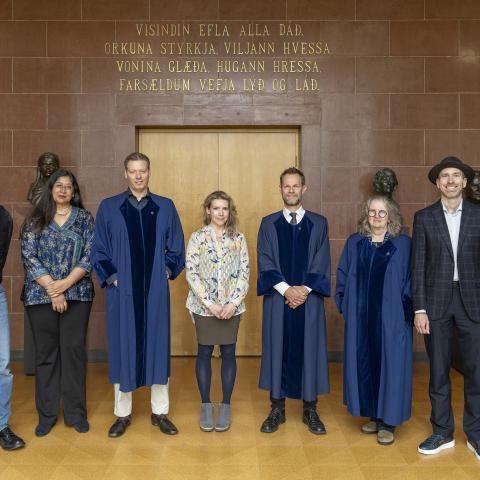Jón Ólafsson, Giti Chandra, Gísli Magnússon, Margrét Ann Thors, Thomas Ærvold Bjerre, Ólöf Garðarsdóttir og Gregory Alan Phipps.